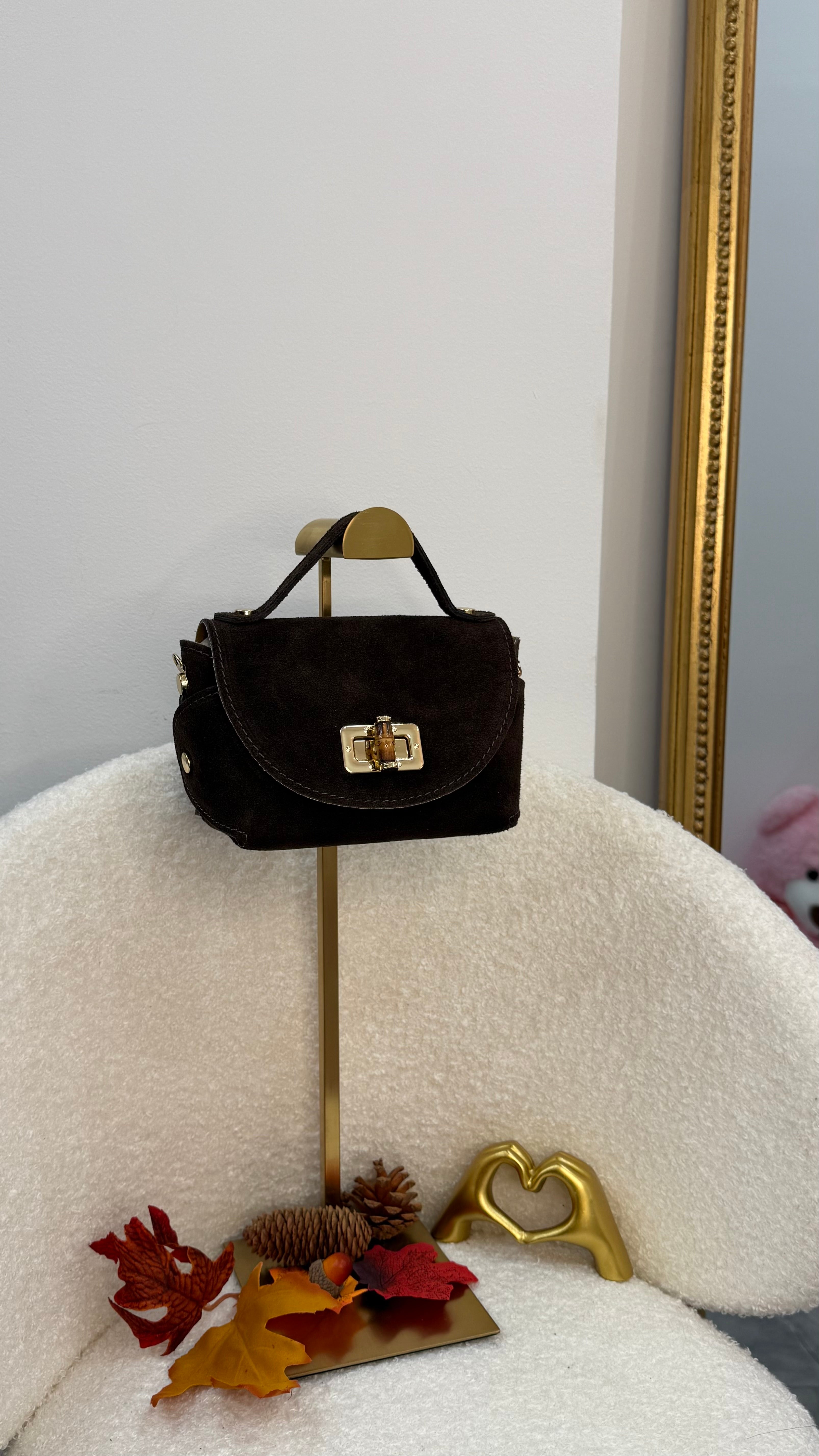 Borsa Moncoeur suede