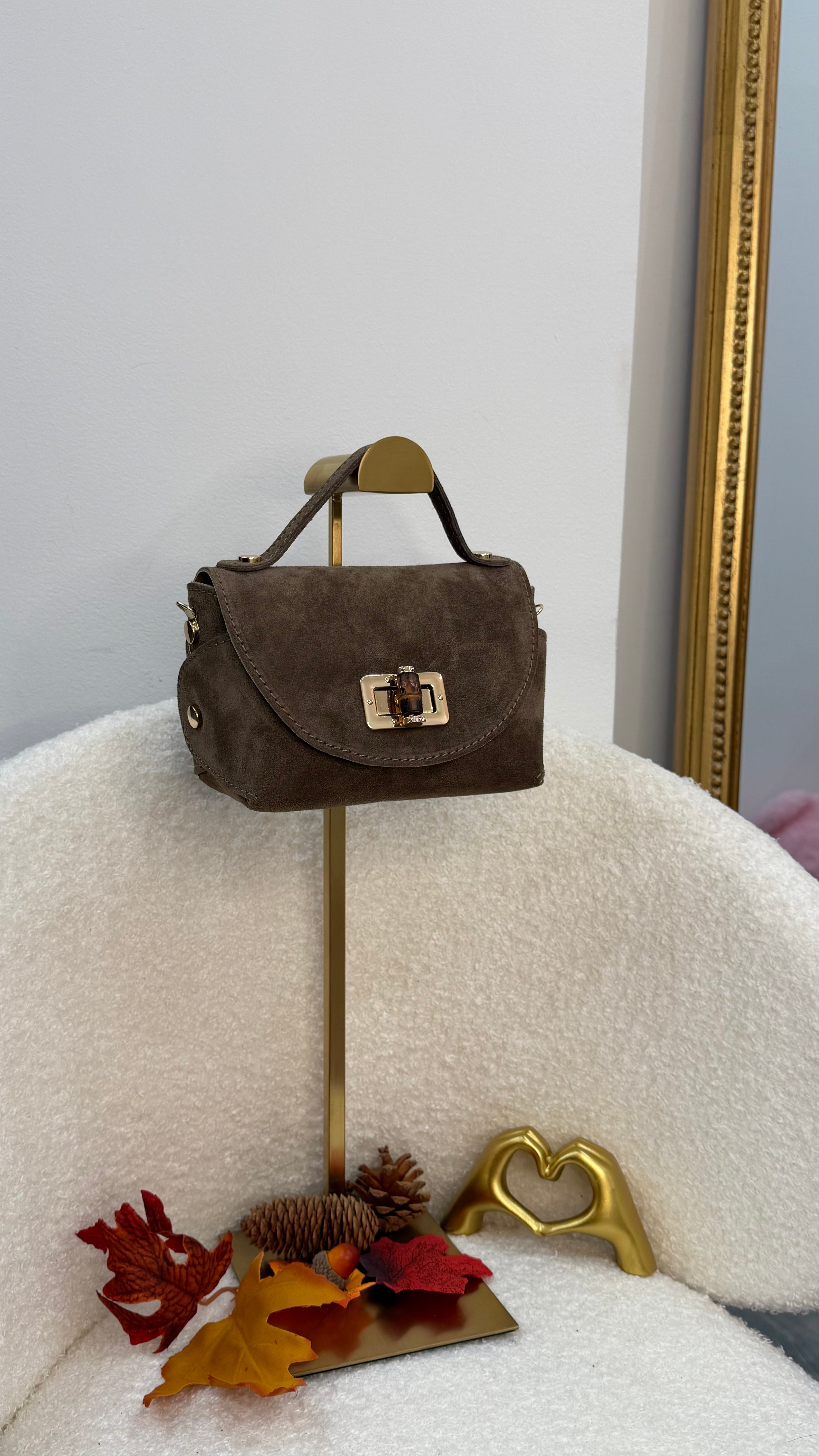 Borsa Moncoeur suede