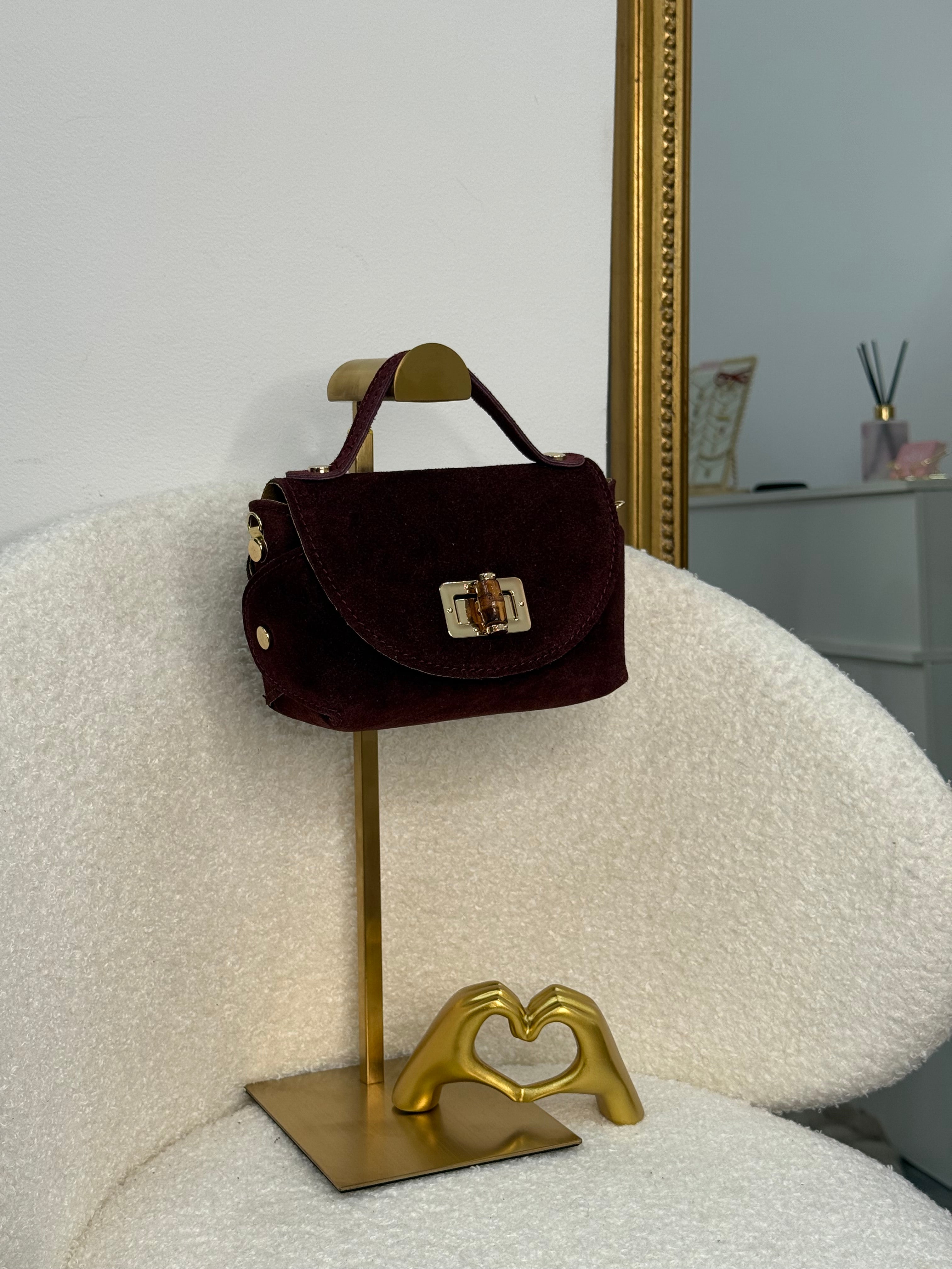 Borsa Moncoeur Suede